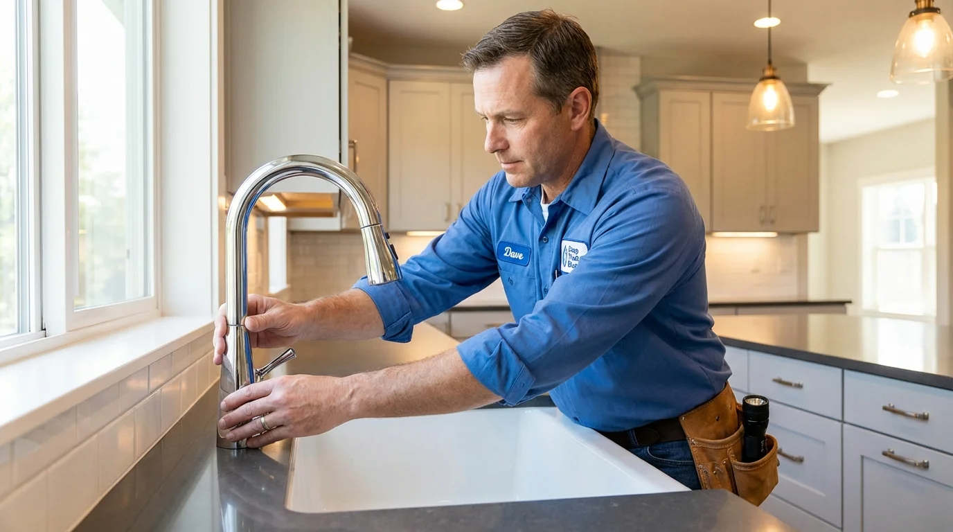 Kitchen faucet installation by Johns Plumbing LLC in Closter