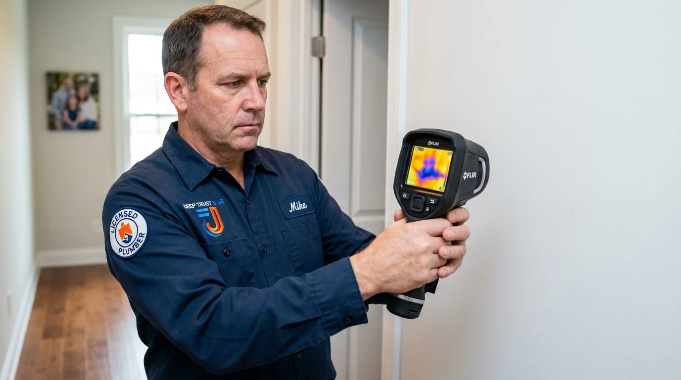 Thermal imaging leak detection by Johns Plumbing LLC in Closter